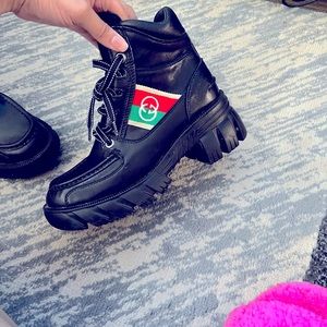 Gucci combat boots